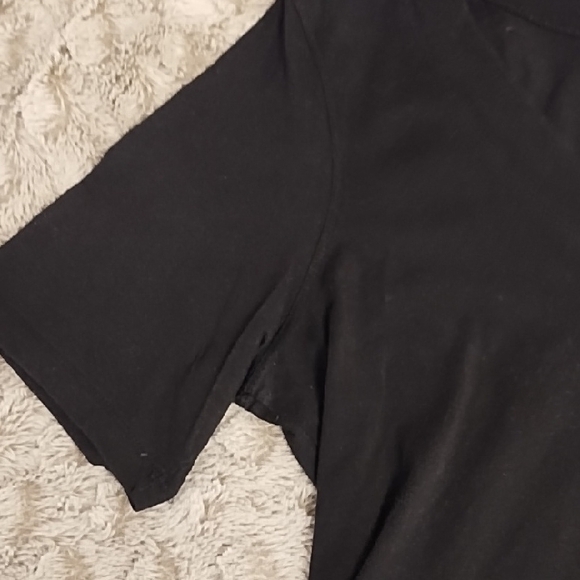 INC International Concepts Black Short Sleeve Top - Picture 4 of 7